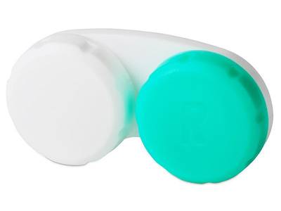 Suport pentru lentile verde&alb (cu litera R)