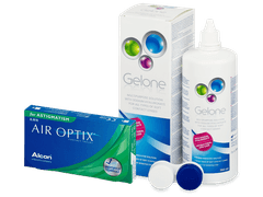 Air Optix for Astigmatism (6 lentile) + soluție Gelone 360 ml