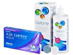 Air Optix Aqua Multifocal (6 lentile) + soluție Gelone 360ml