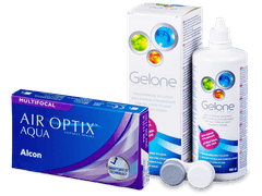 Air Optix Aqua Multifocal (6 lentile) + soluție Gelone 360ml