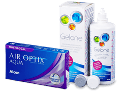 Air Optix Aqua Multifocal (6 lentile) + soluție Gelone 360ml