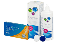 Air Optix Night and Day Aqua (6 lentile) + soluție Gelone 360 ml