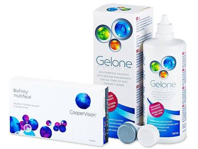 Biofinity Multifocal (3 lentile) + soluție Gelone 360ml