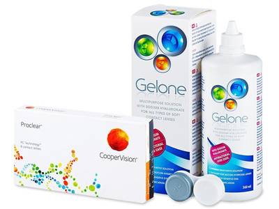 Proclear Sphere (6 lentile) + soluție Gelone 360ml