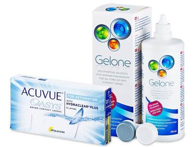 Acuvue Oasys for Astigmatism (6 lentile) + soluție Gelone 360ml