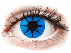 ColourVUE Crazy Lens - Blue Star - fără dioptrie (2 lentile)