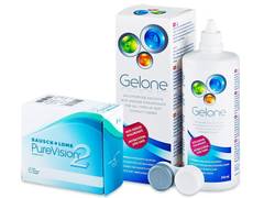 PureVision 2 (6 lentile) + soluție Gelone 360ml