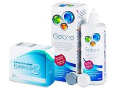 PureVision 2 (6 lentile) + soluție Gelone 360ml