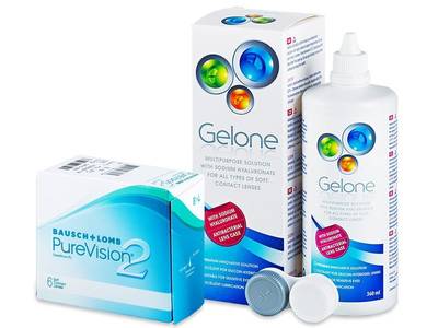 PureVision 2 (6 lentile) + soluție Gelone 360ml