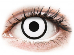 ColourVUE Crazy Lens - White Zombie - cu dioptrie (2 lentile)