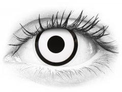 ColourVUE Crazy Lens - White Zombie - cu dioptrie (2 lentile)