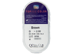 TopVue Color - Brown - cu dioptrie (2 lentile)