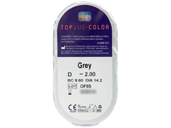 TopVue Color - Grey - cu dioptrie (2 lentile)