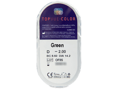 TopVue Color - Green - cu dioptrie (2 lentile)