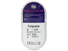 TopVue Color - Turquoise - cu dioptrie (2 lentile)