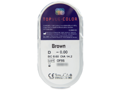 TopVue Color - Brown - fără dioptrie (2 lentile)