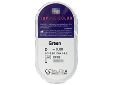 TopVue Color - Green - fără dioptrie (2 lentile)