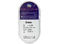 TopVue Color - Green - fără dioptrie (2 lentile)