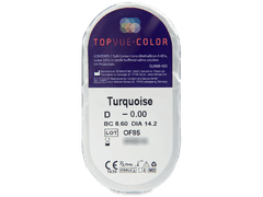 TopVue Color - Turquoise - fără dioptrie (2 lentile)