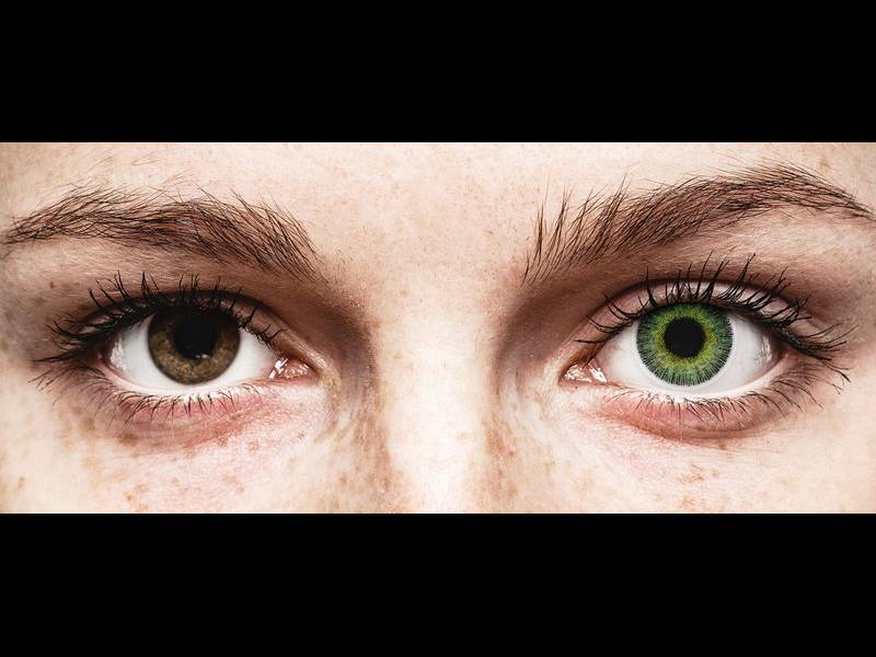 ColourVUE Fusion Green Yellow - cu dioptrie (2 lentile)