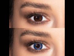 FreshLook ColorBlends True Sapphire - cu dioptrie (2 lentile)