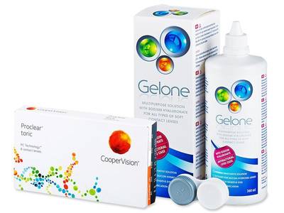 Proclear Toric (6 lentile) + solutie Gelone 360ml