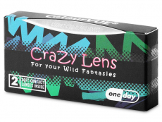 ColourVUE Crazy Lens - White Zombie - lentile zilnice fără dioptrie (2 lentile)