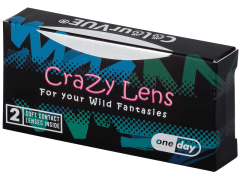 ColourVUE Crazy Lens - White Zombie - lentile zilnice fără dioptrie (2 lentile)