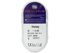 TopVue Color - Honey - cu dioptrie (2 lentile)