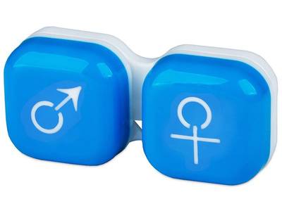 Suport pentru lentile man&woman -albastru
