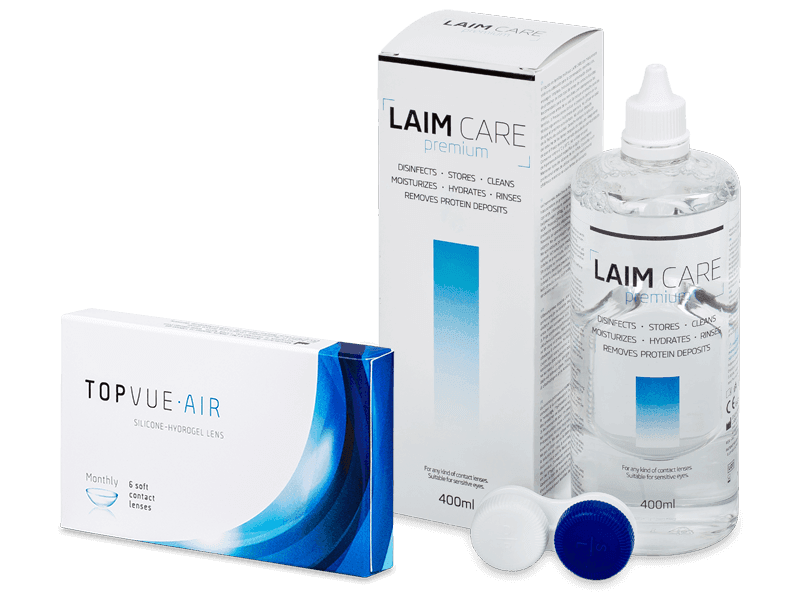 TopVue Air (6 lentile) + soluție Laim Care 400 ml