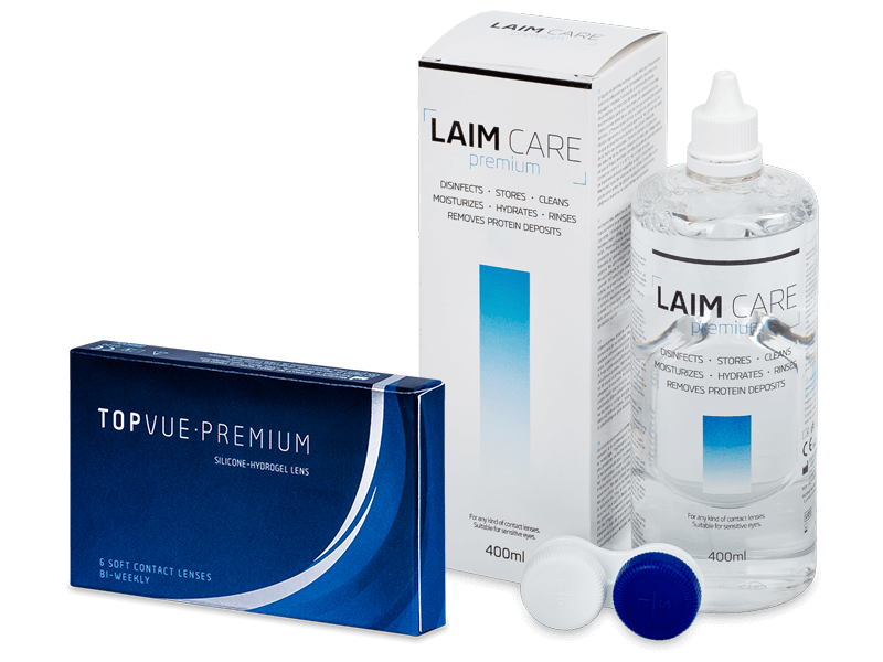 TopVue Premium (6 lentile) + soluție Laim-Care 400 ml