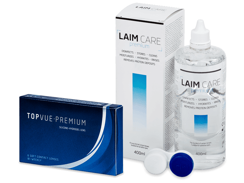 TopVue Premium (6 lentile) + soluție Laim Care 400 ml