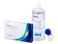 TopVue Air for Astigmatism (3 lentile) + soluție Laim-Care 400 ml