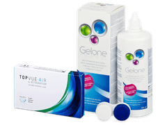 TopVue Air for Astigmatism (3 lentile) + soluție Gelone 360 ml