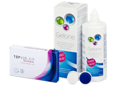 TopVue Air Multifocal (3 lentile) + soluție Gelone 360 ml