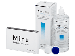 Miru 1month Menicon (6 lenses) +  Soluție Laim-Care 400 ml