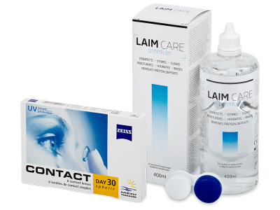 Carl Zeiss Contact Day 30 Spheric (6 lentile) + Soluția Laim-Care 400 ml