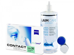 Carl Zeiss Contact Day 30 Compatic (6 lentile) + Soluția Laim-Care 400 ml