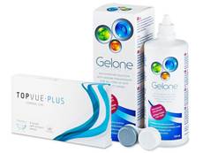 TopVue Monthly Plus (6 lentile) +  Soluție Gelone 360 ml