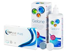 TopVue Monthly Plus (6 lentile) +  Soluție Gelone 360 ml