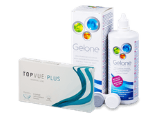 TopVue Monthly Plus (6 lentile) +  Soluție Gelone 360 ml