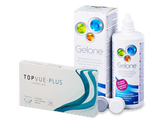 TopVue Monthly Plus (6 lentile) + Soluție Gelone 360 ml