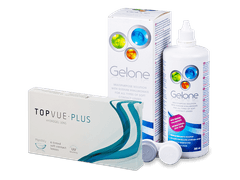 TopVue Monthly Plus (6 lentile) +  Soluție Gelone 360 ml