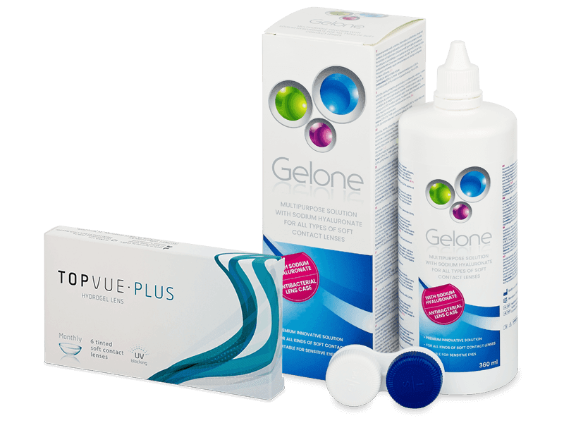 TopVue Monthly Plus (6 lentile) + soluție Gelone 360 ml