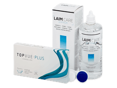 TopVue Monthly Plus (6 lentile) + Soluție LAIM-CARE 400 ml