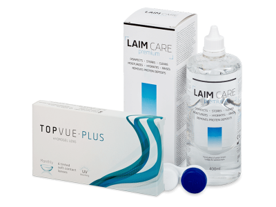TopVue Monthly Plus (6 lentile) + Soluție LAIM-CARE 400 ml