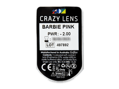 CRAZY LENS - Barbie Pink - lentile zilnice cu dioptrie (2 lentile)