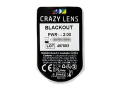 CRAZY LENS - Black Out - lentile zilnice cu dioptrie (2 lentile)