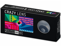 CRAZY LENS - Black Out - lentile zilnice fără dioptrie (2 lentile)